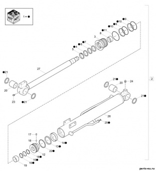 32MJ-50111PR Гидроцилиндр